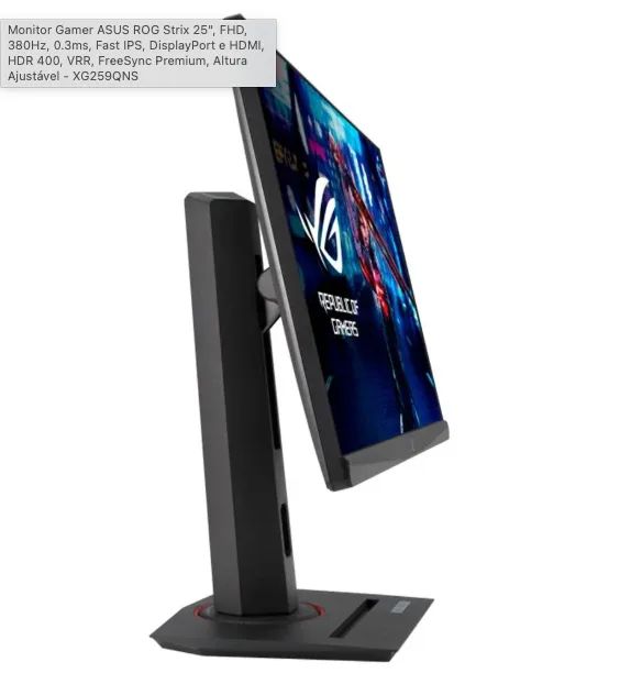 Monitor Asus ROG Strix 380hz