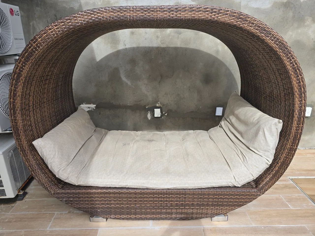 Chaise Marrom/Café de 2,20 por 1,80 metros - Foto 2