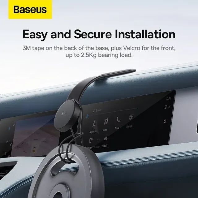 Suporte Veicular Baseus Magnético Flexível C02 para Celular - Foto 5