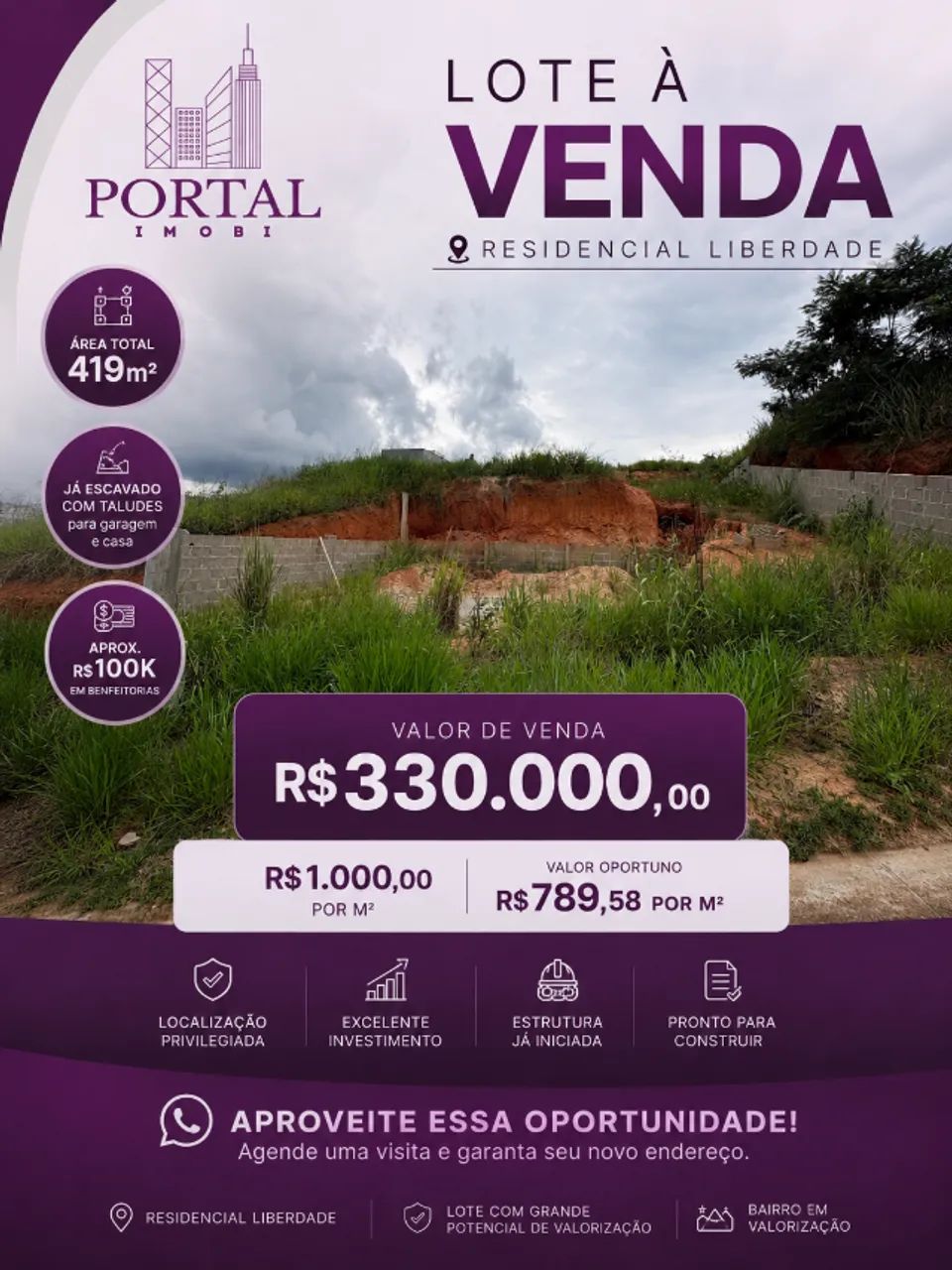Lote Residencial Liberdade 419m²
