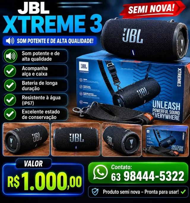 JBL Boombox 3 Camuflada Original | Preço Pra Vender Rápido