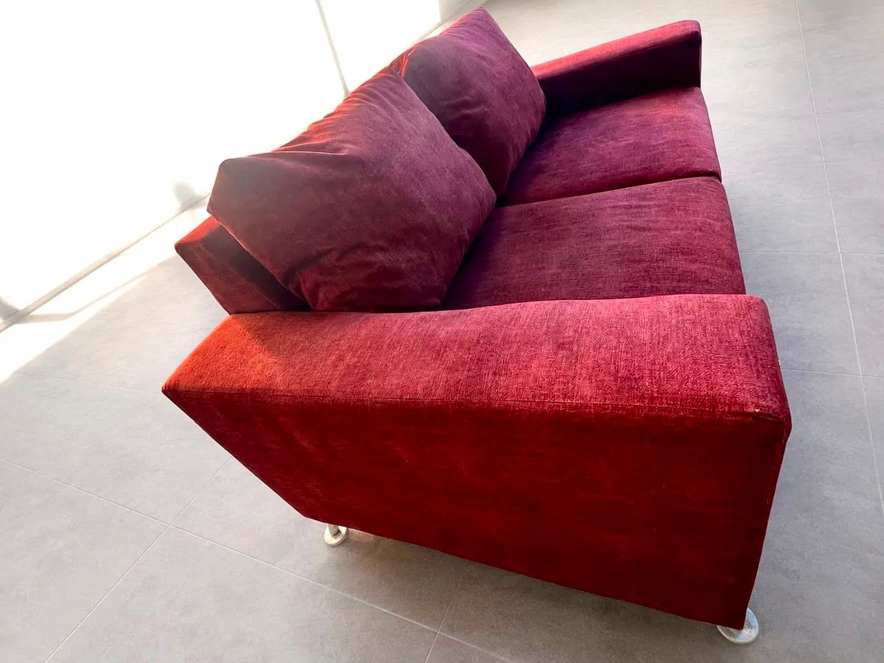 Sofá linho sintético marron  - Foto 2