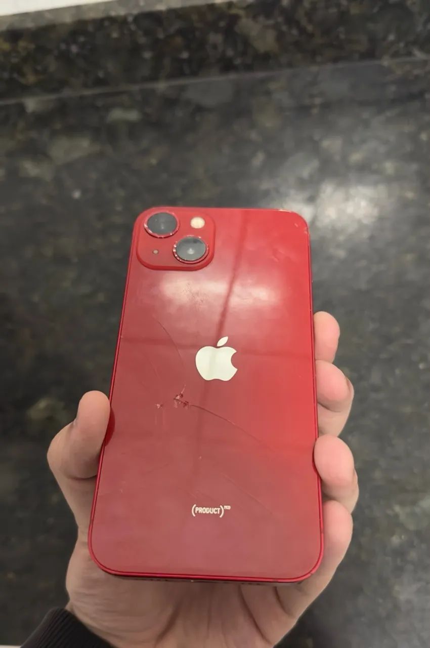 iphone 13 red 128gb 82% saúde bateria - Celulares e Smartphones