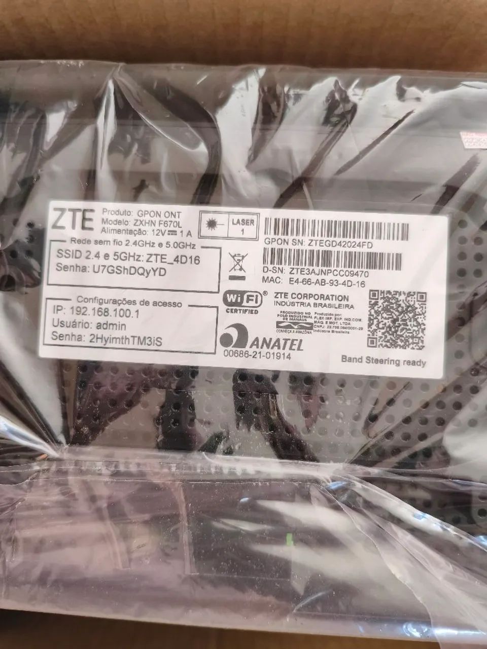 Kit 40 ONT ZTE V9 com Fonte - Foto 2