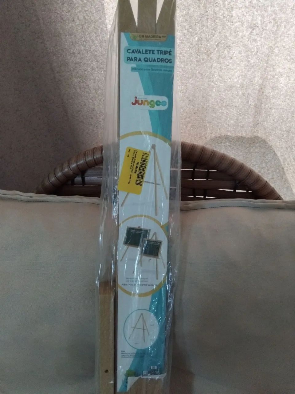 Cavalete tripé para quadro de estudos
