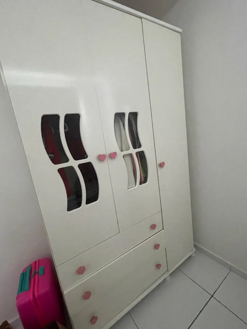Guarda roupa infantil - 100% MDF - usado  - Foto 4