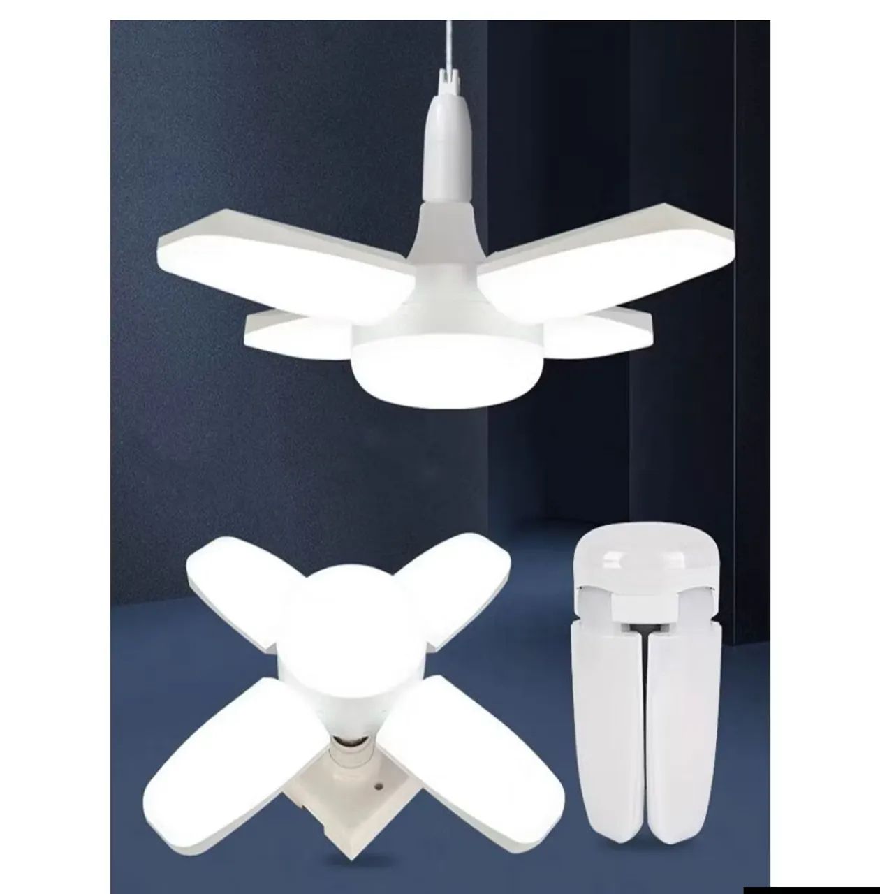 Lâmpada LED Pétala Dobrável - Super Iluminada