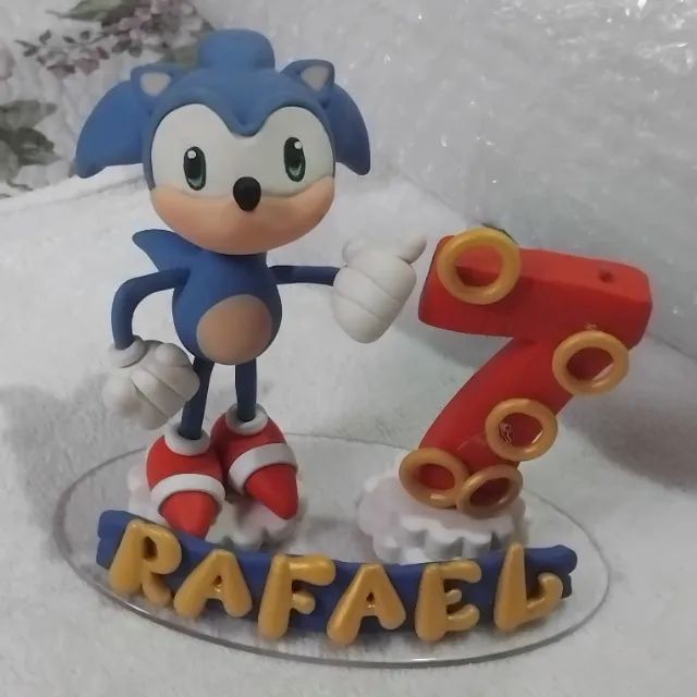 Vela Sonic com nome Rafael - Foto 3