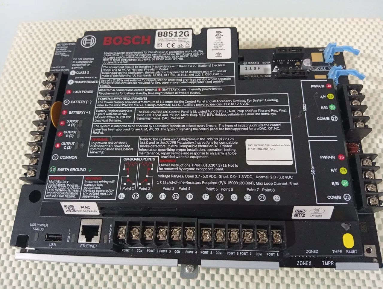 CENTRAL DE ALARME BOSCH B8512G - PLACA CONTROLADORA ORIGINAL - EXCELENTE ESTADO - Foto 4