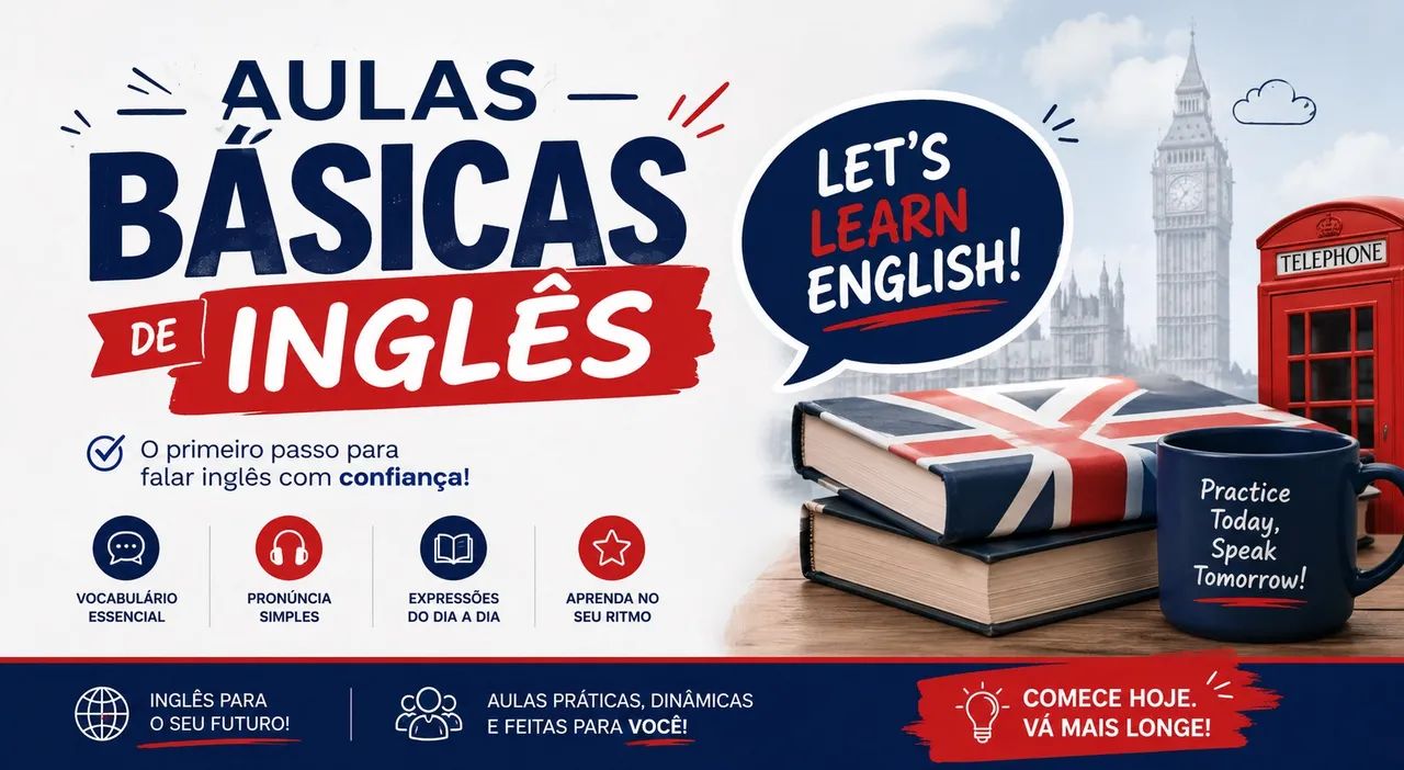 Aulas de inglês on-line 