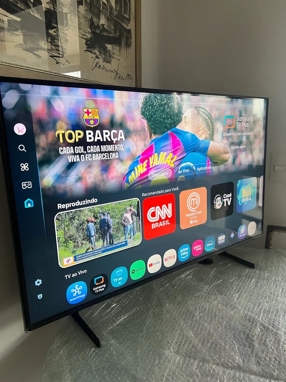 Smart TV 4k Samsung 43 polegadas Tudo em 1 - Foto 2