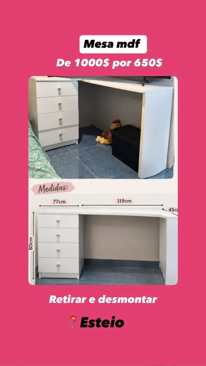 Mesa em mdf  - Foto 5
