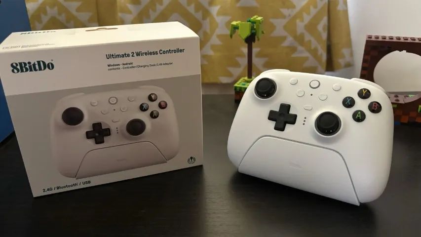 Controle 8Bitdo Ultimate 2 Wireless/Bluetooth compatível com Windows e Switch - Branco - Foto 2