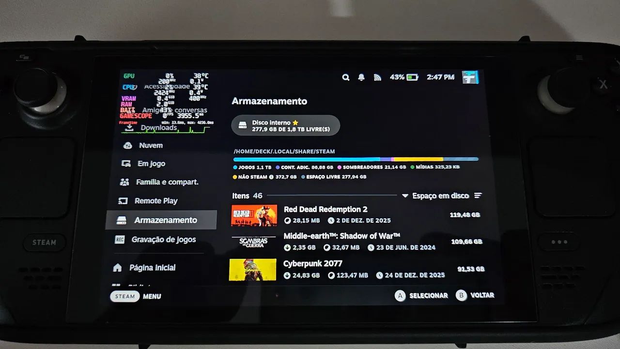 Steam Deck LCD 2TB perfeito - Aceito troca por SWITCH 2 - Consoles