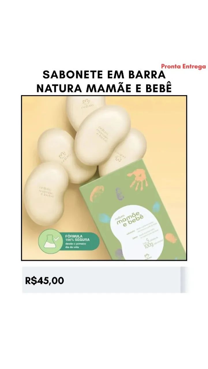 A PARTIR DE 45,00 NATURA/BOTICÁRIO/EUDORA 