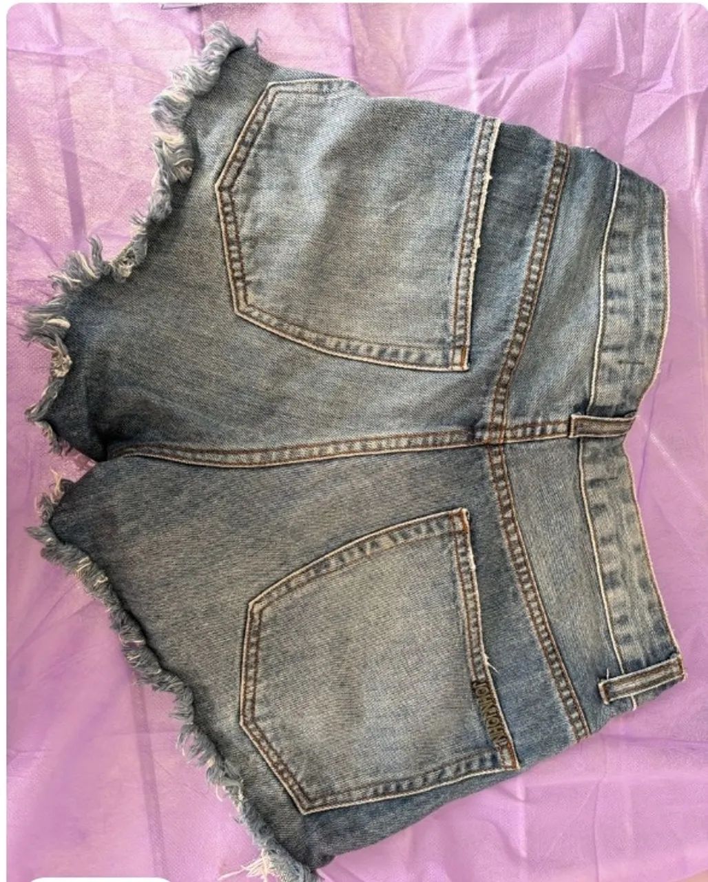 short john john jeans azul 36 - Foto 4