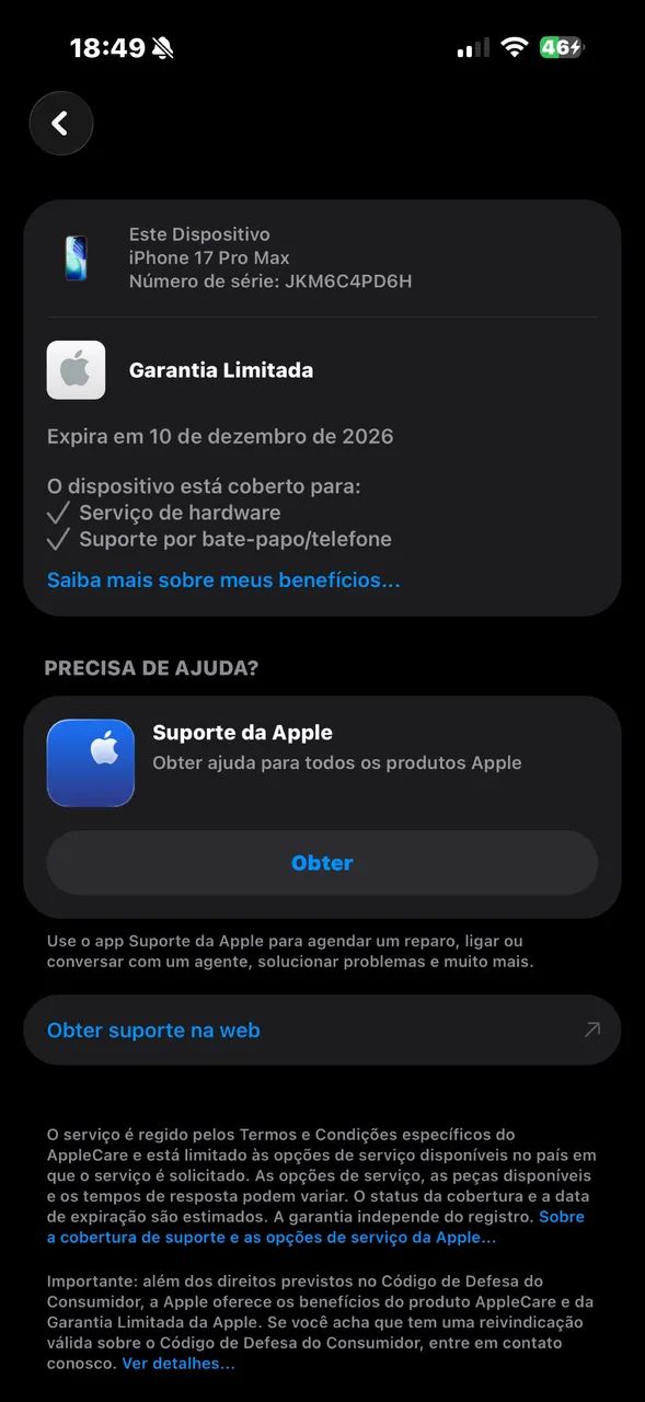 iPhone 17 Pro Max 256GB Laranja semi novo - Foto 3