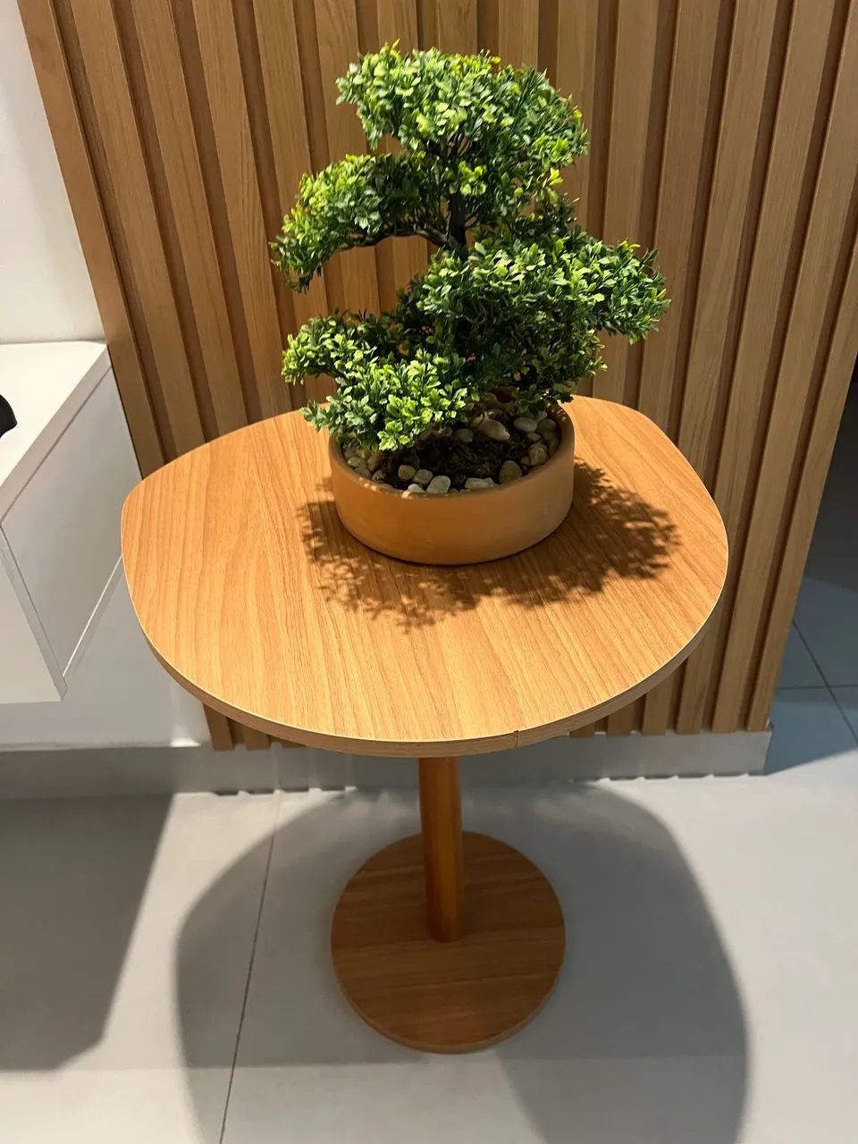 Mesa lateral com Bonzai