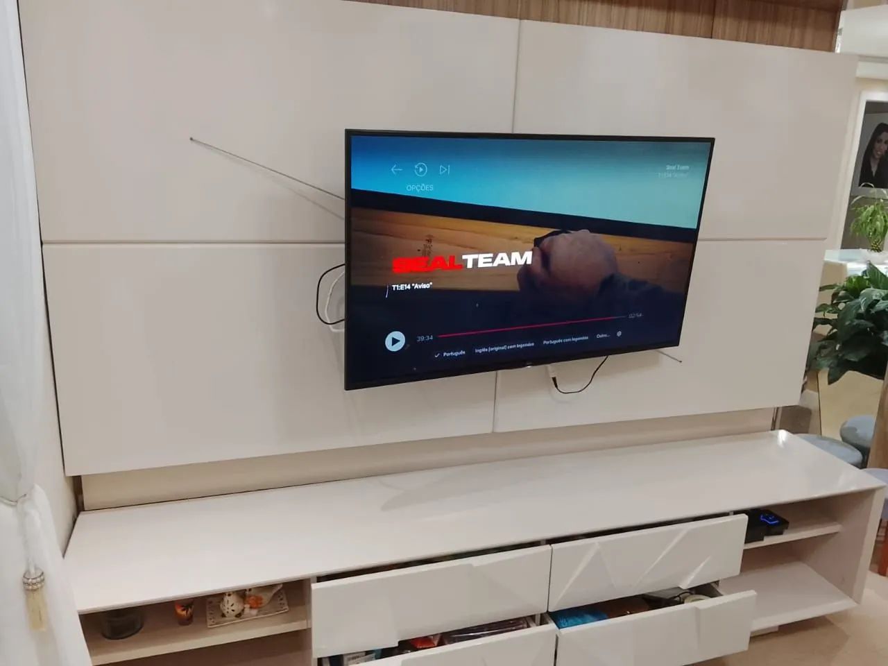 Rack para TV com painel  - Foto 3