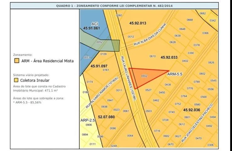 Terreno de 521,75 m² à venda na Trindade - Foto 4