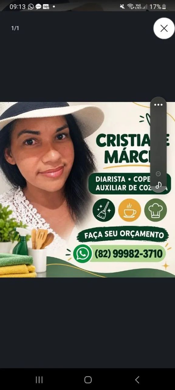 Faxina arrumação  fale com. Com  crys zap *