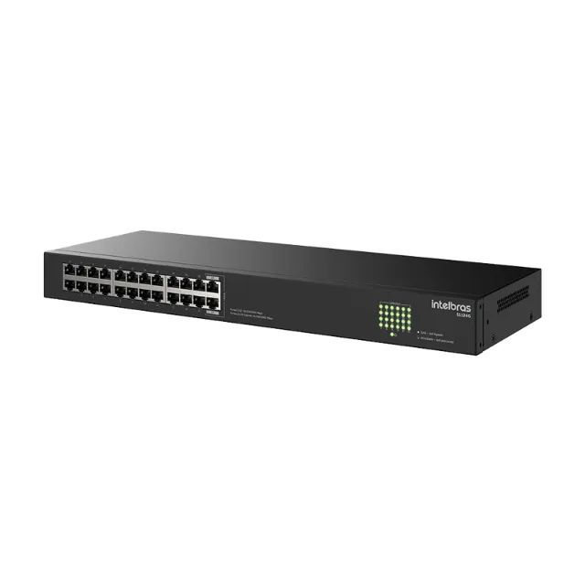 Switch Não Gerenciavel 24 portas Gigabit S1124G Preto Intelbras