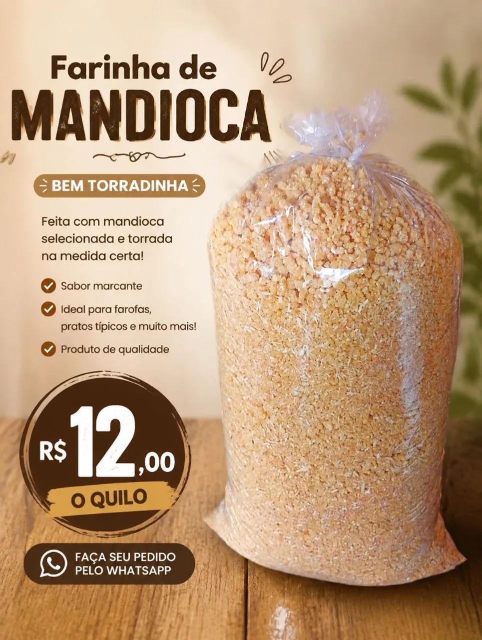Farinha de mandioca 