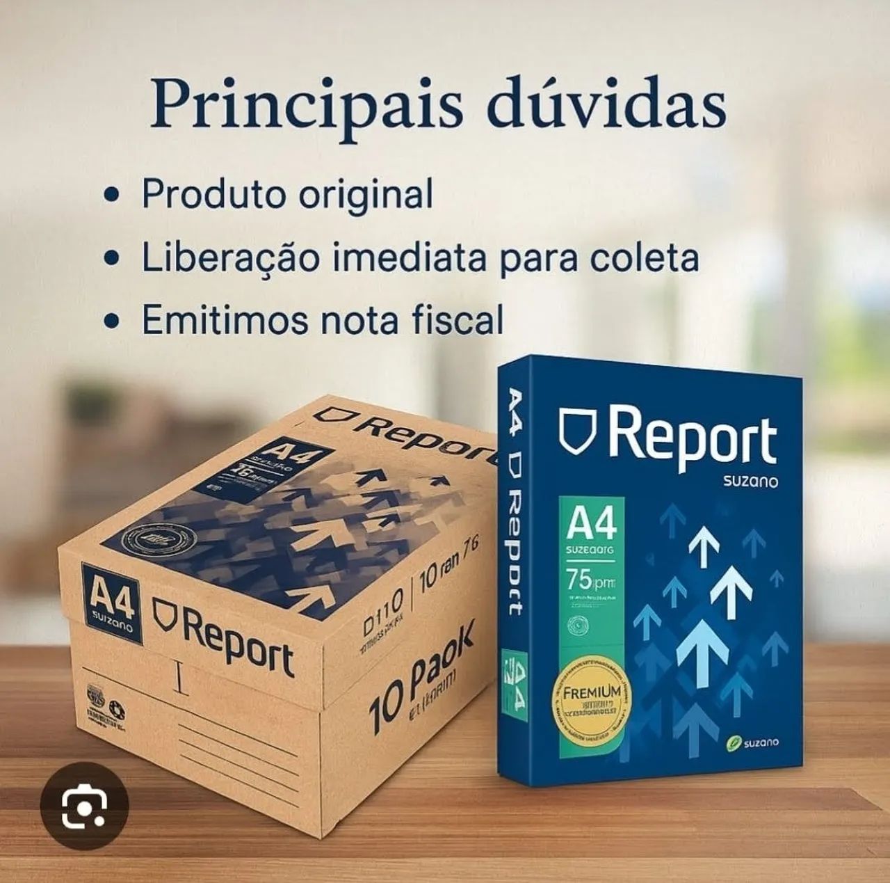 Papel A4 Report - Marca Premium.Entrega grátis BH. - Foto 2