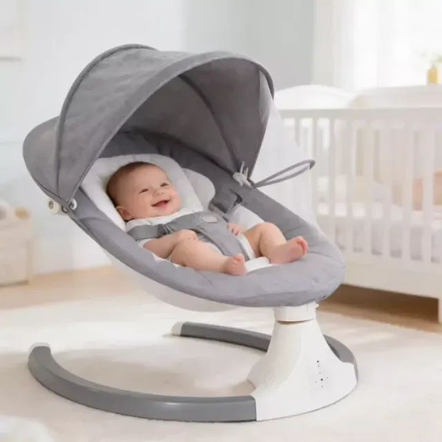 Cadeirinha de Descanso para Bebê com Balanço Elétrico e Sons Relaxantes - E034917 - Foto 5