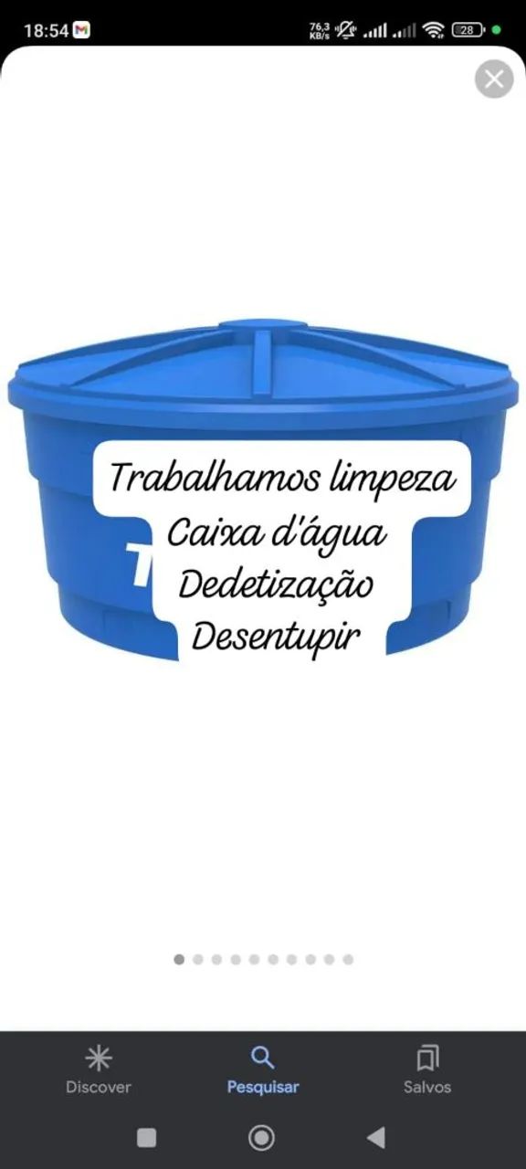trabalhamos com limpeza caixa gudura e caixa d'água  - Foto 2