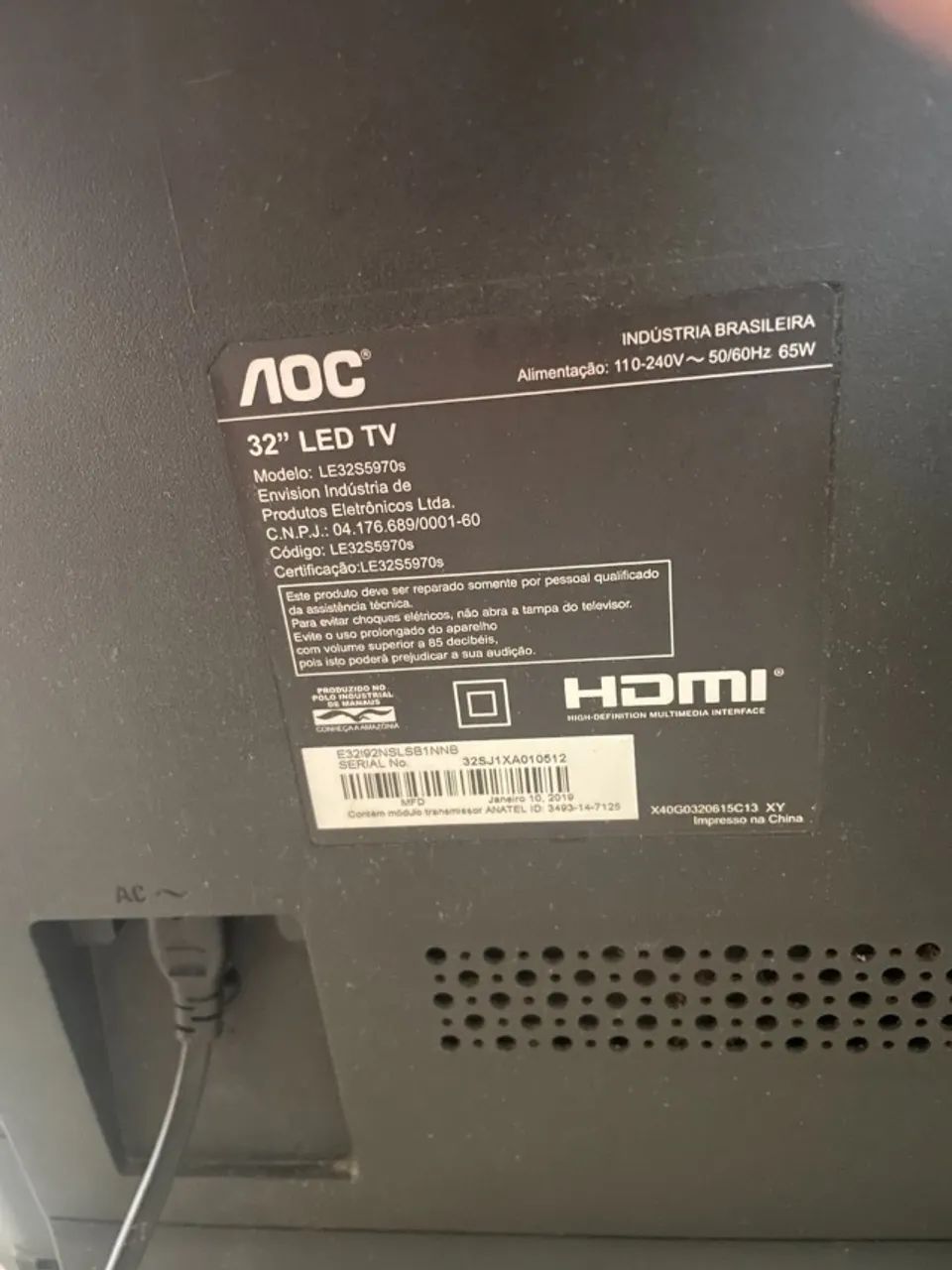 Tv Smart TV AOC 32" Impecável