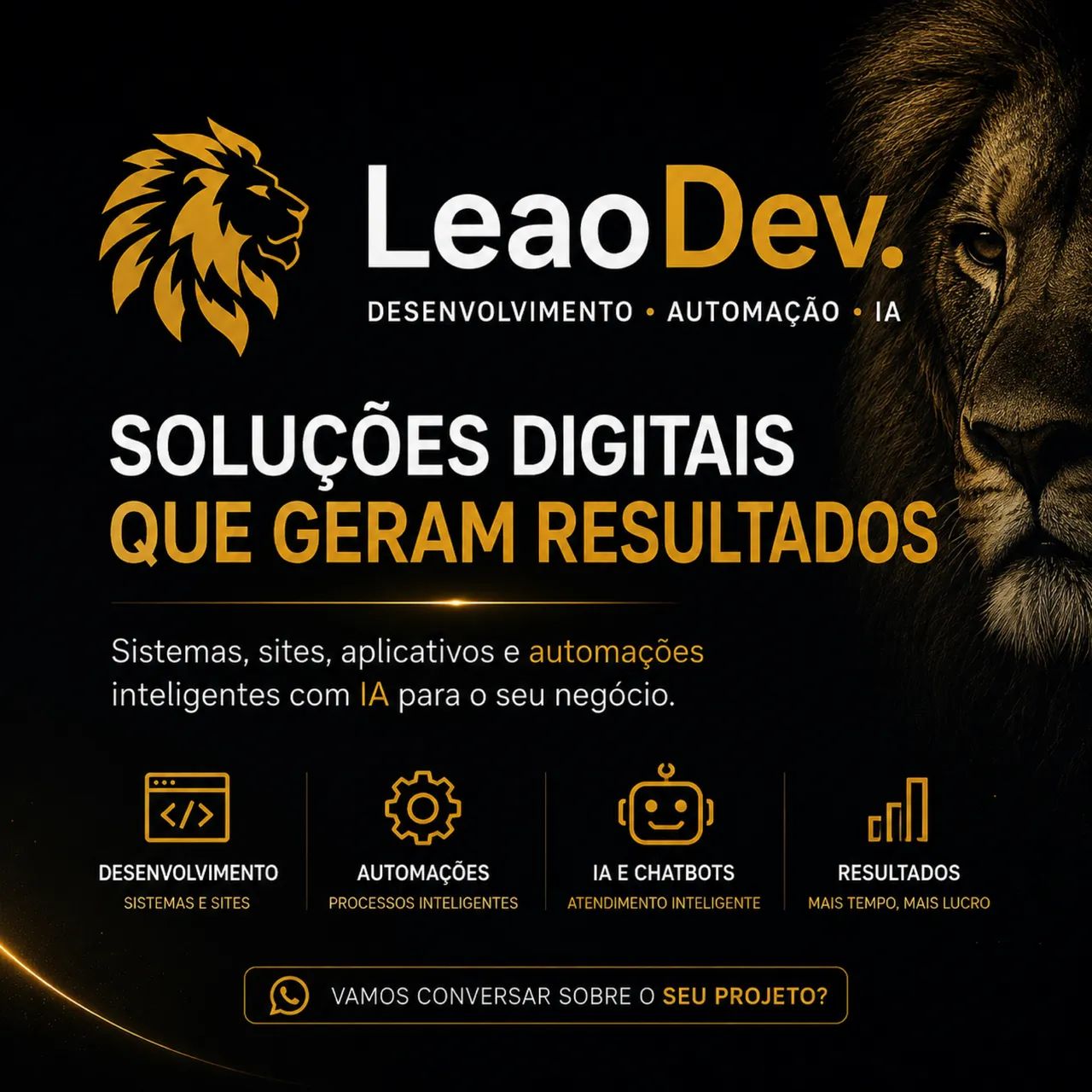 Criação de Sistemas, Apps, Sites e Automações com IA