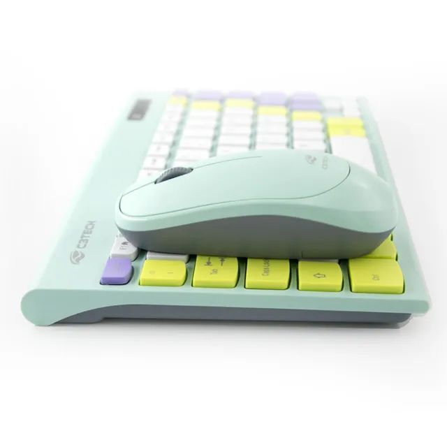 Kit Teclado e Mouse Sem Fio Wireless 2.4Ghz Mini Layout Plug And Play C3tech - Foto 5