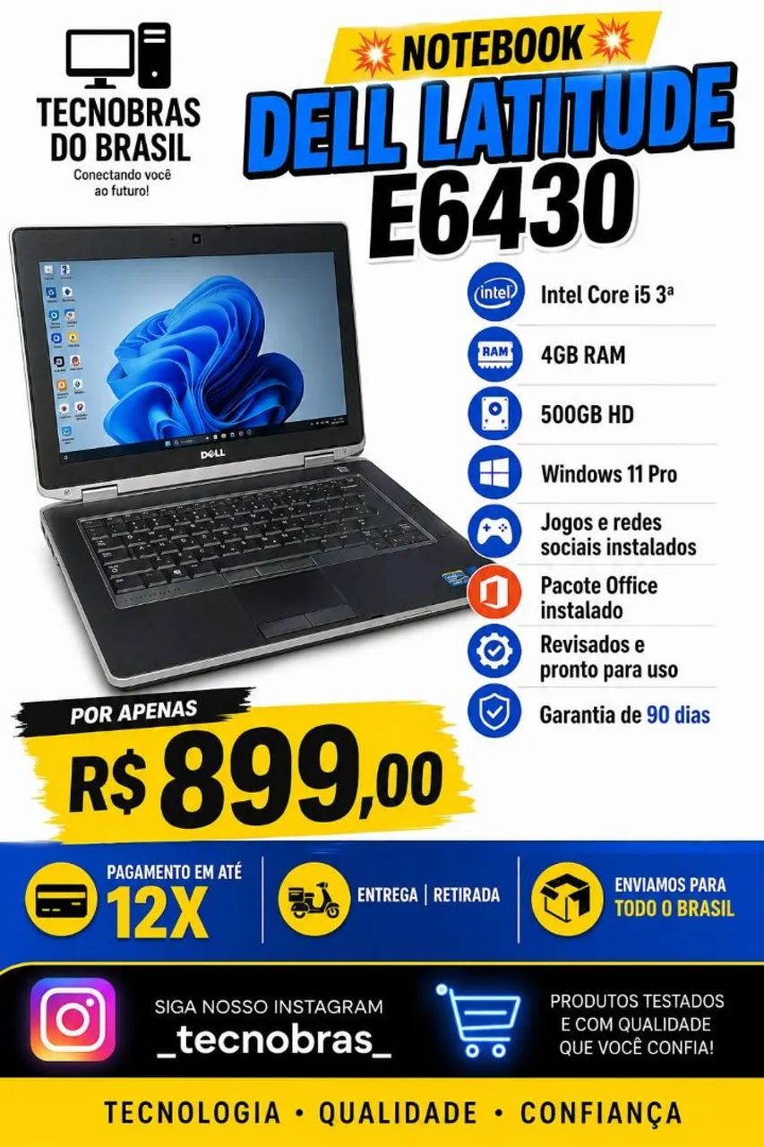 Notebook Dell Latitude E6430 I5 3ª