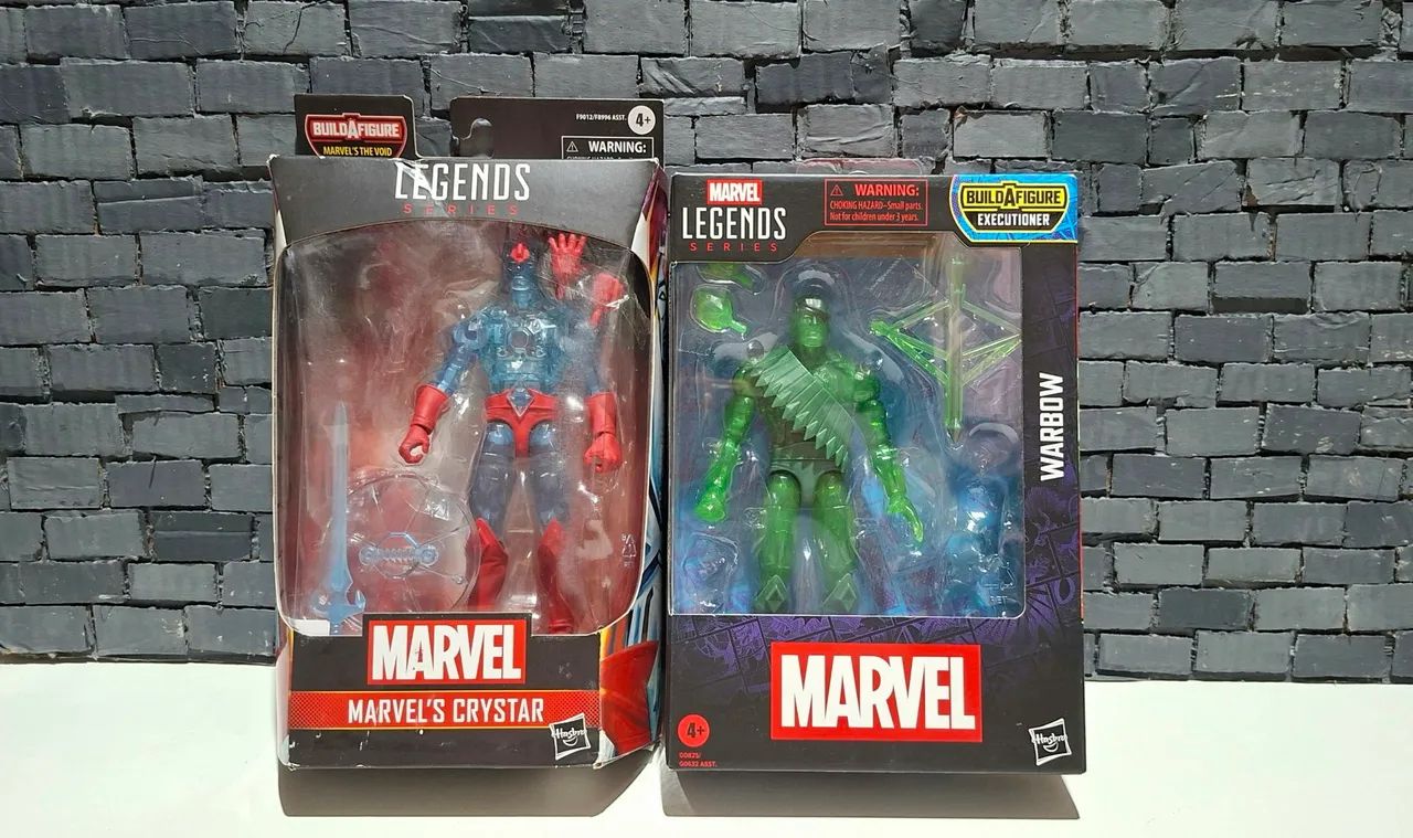 Marvel Legends Lote Crystar e Warbow Completo Com acessórios wave Void e Executor