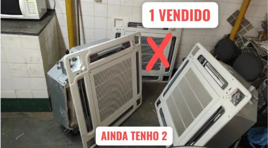 2 Ar Condicionados Split Cassete 36.000 BTUs