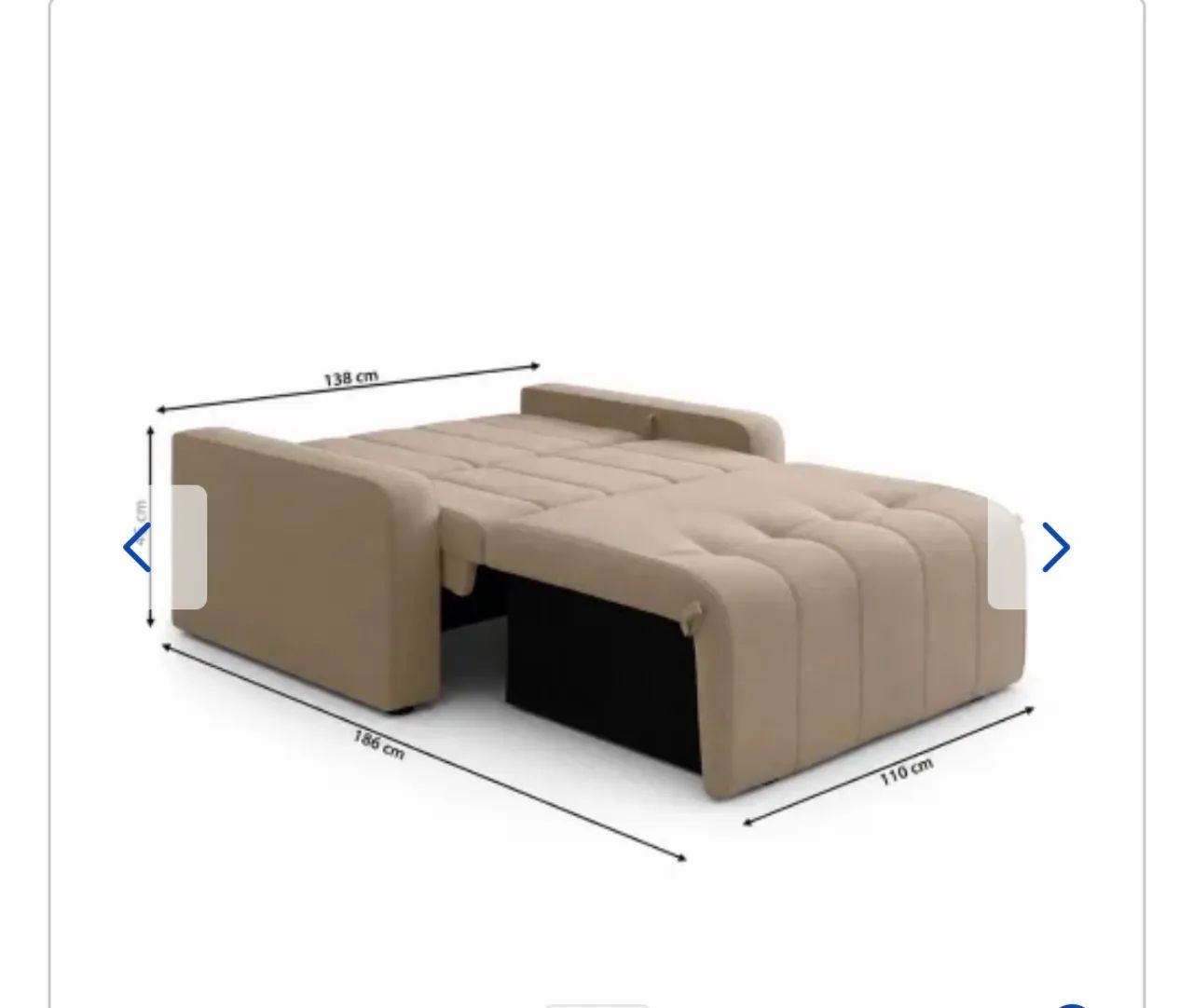 Sofa cama 3 lugares  - Foto 2
