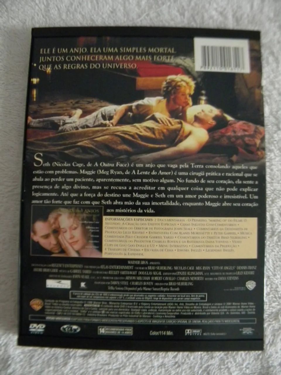 Dvd Cidade Dos Anjos (Nicolas Cage & Meg Ryan). - Foto 4