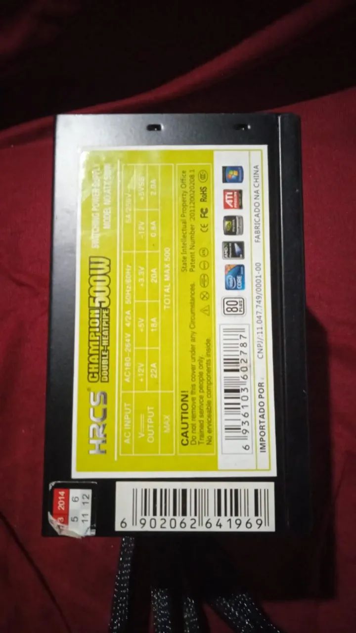 Fonte Gamer 500W Funcionando perfeitamente. - Foto 2