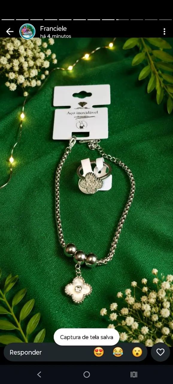 Pulseira + anel 