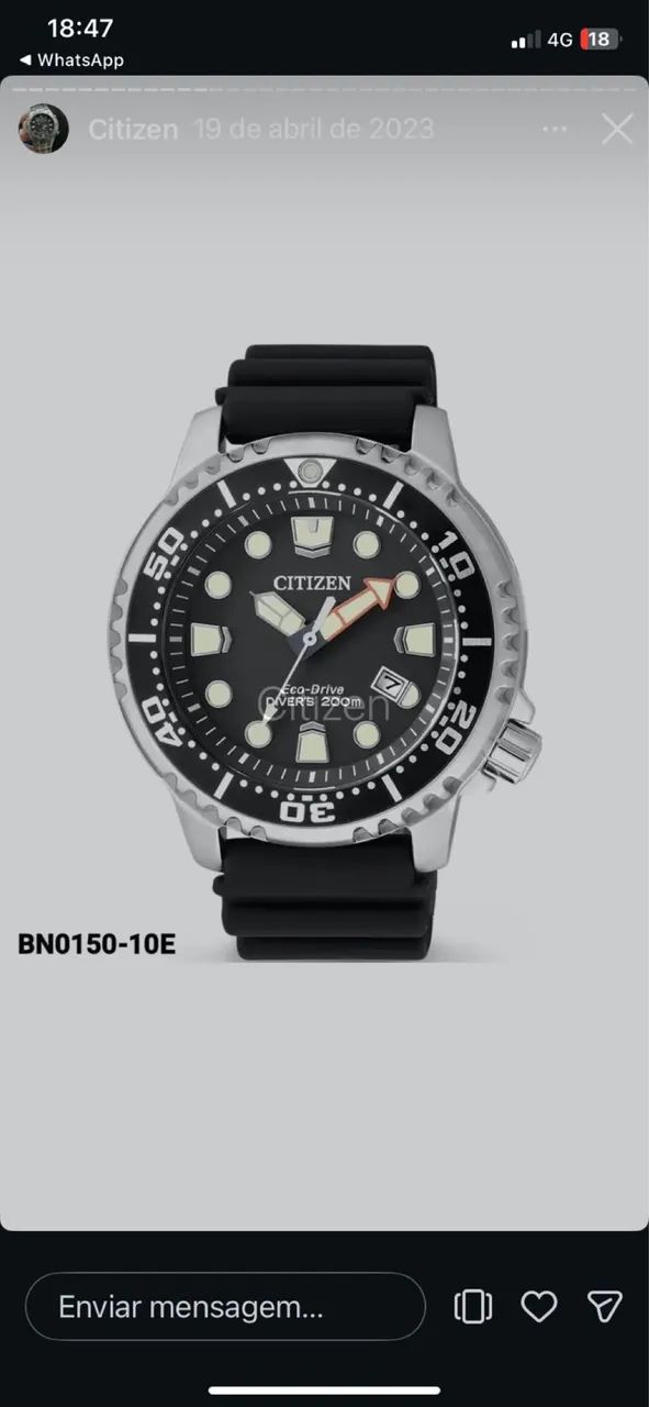 Relógio Citizen eco-drive promaster diver 