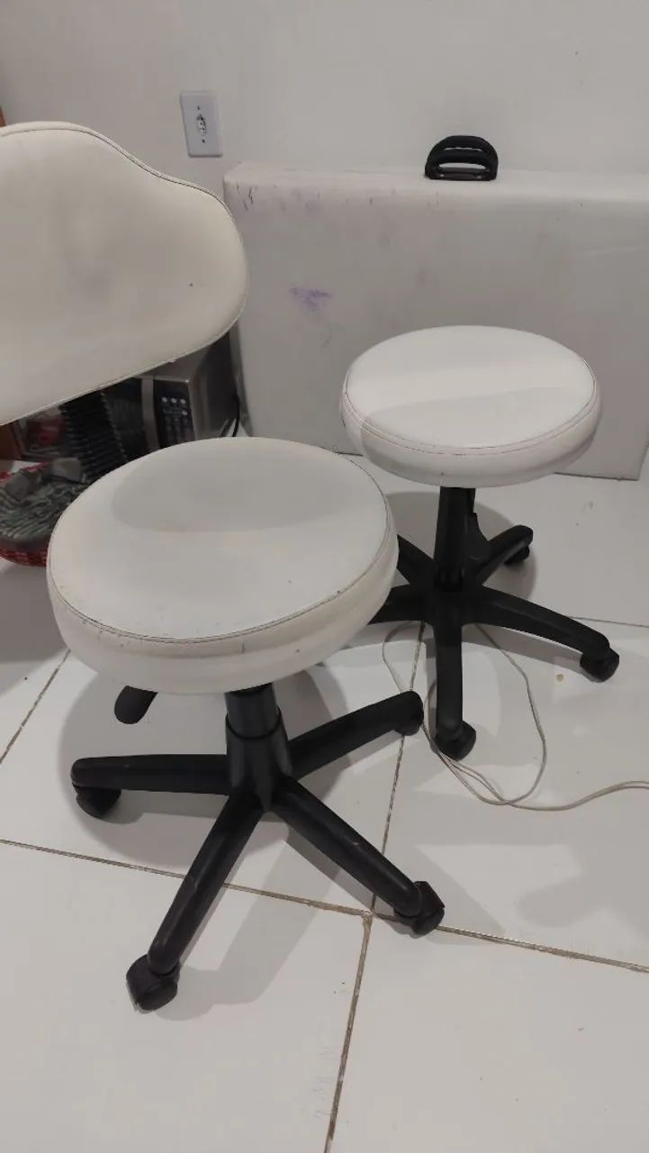 Kit estética Maca, Cadeiras, carrinho - Foto 2