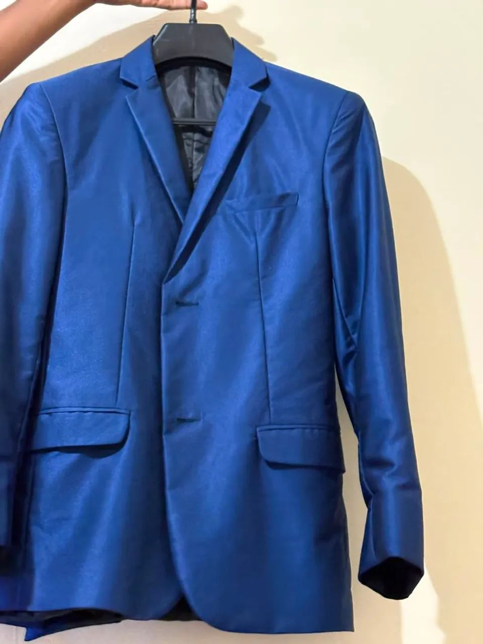 Terno elegante azul tamanho 44 com a calça  - Foto 2