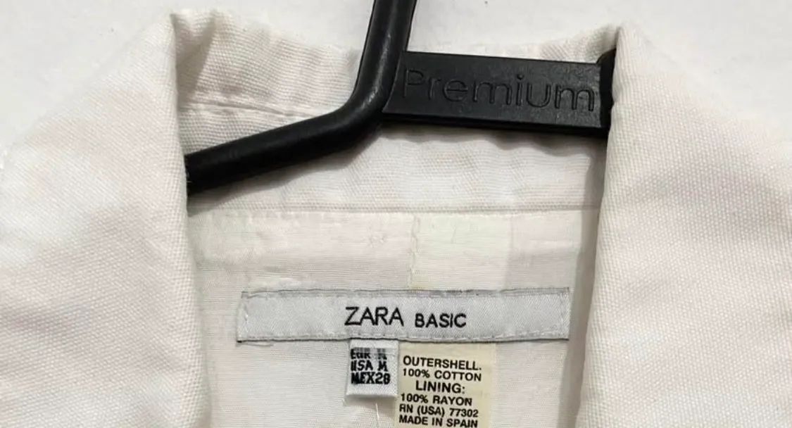 Blazer em linho branco Zara M - Foto 2