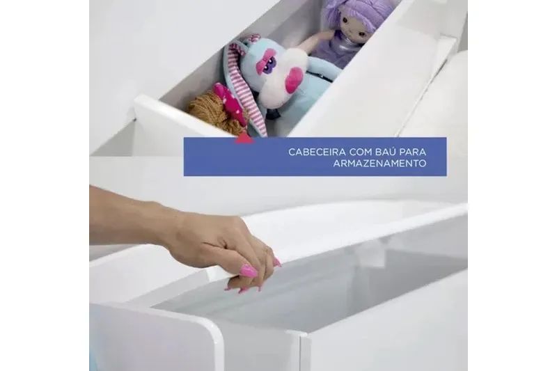 Bi cama Milênio com baú e gavetas / pronta entrega  - Foto 3