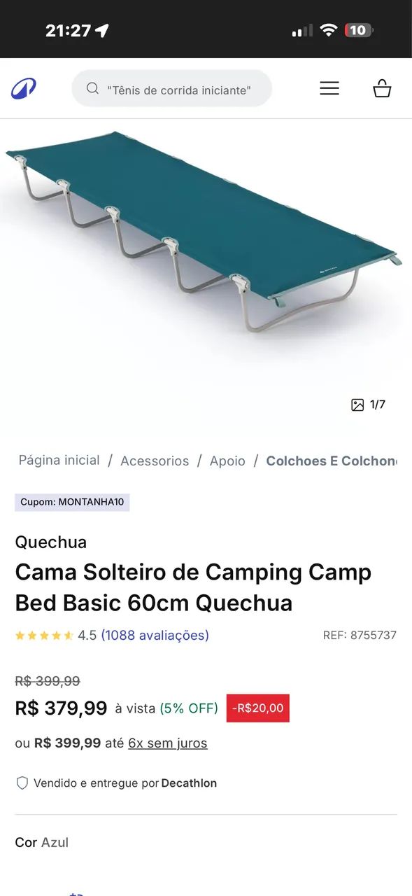 Cama de camping Quechua - Foto 2
