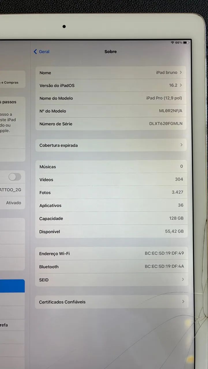 Vendo iPad Pro 12,9 polegadas, 1ª geração, com 128 GB de armazenamento, na cor dourada. - Foto 5