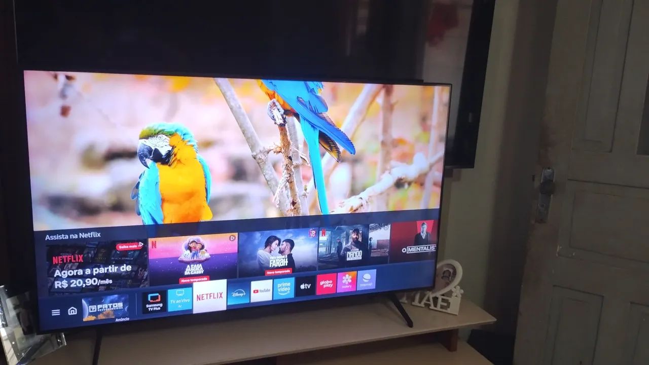 SMARTV 55 POLEGADAS 4k Samsung todos os aplicativos funcionando tudo perfeitamente linda  - Foto 2