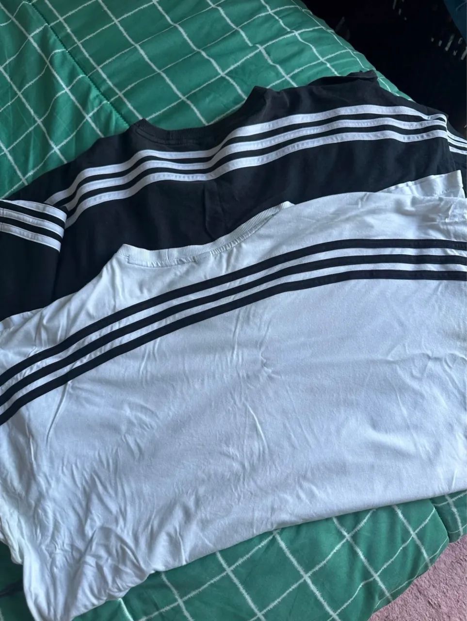 Kit 2 camisetas adidas 3 listras 