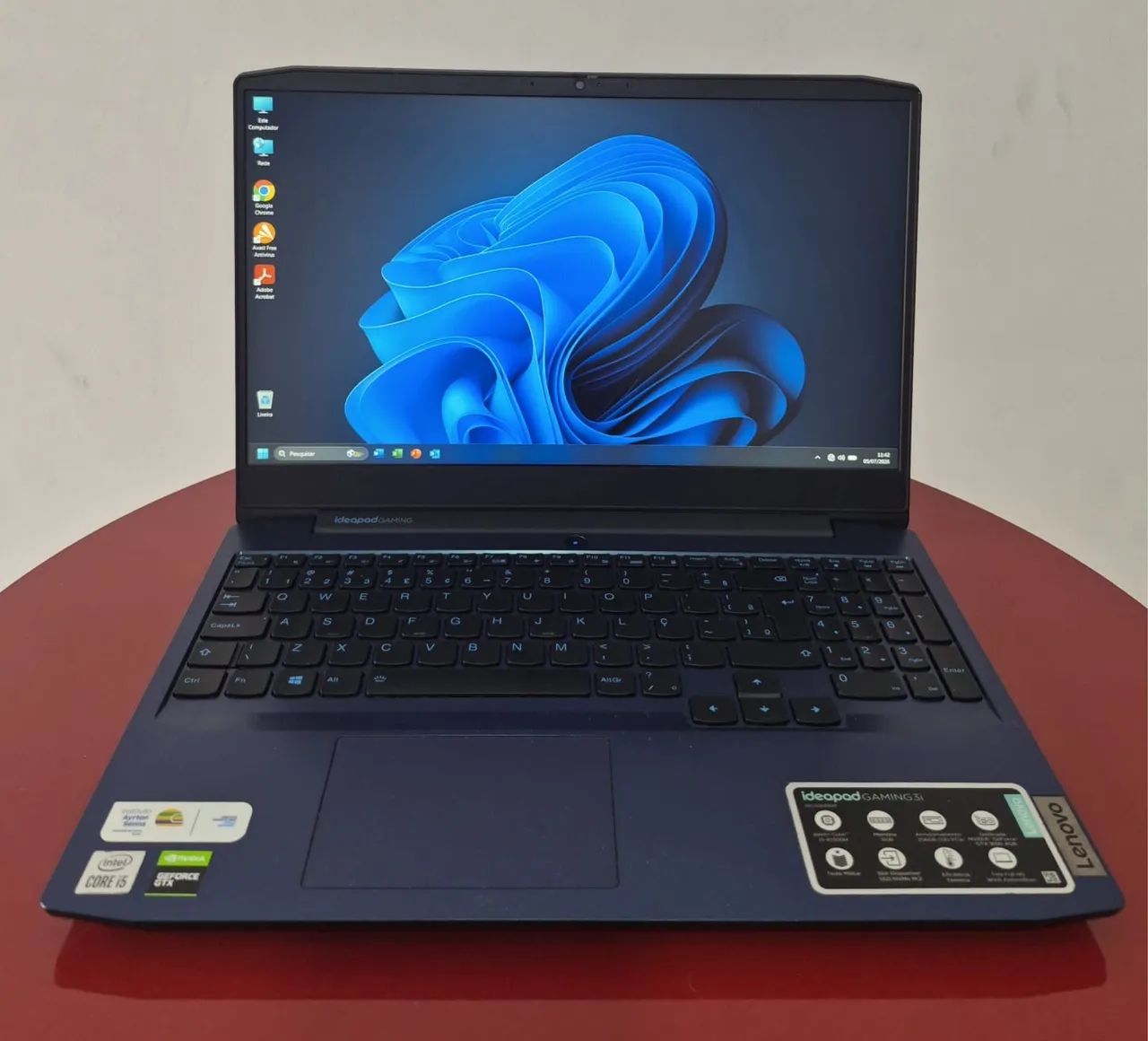Notebook Gamer Lenovo Core I5 10th com 256Gb SSD e placa de vídeo 